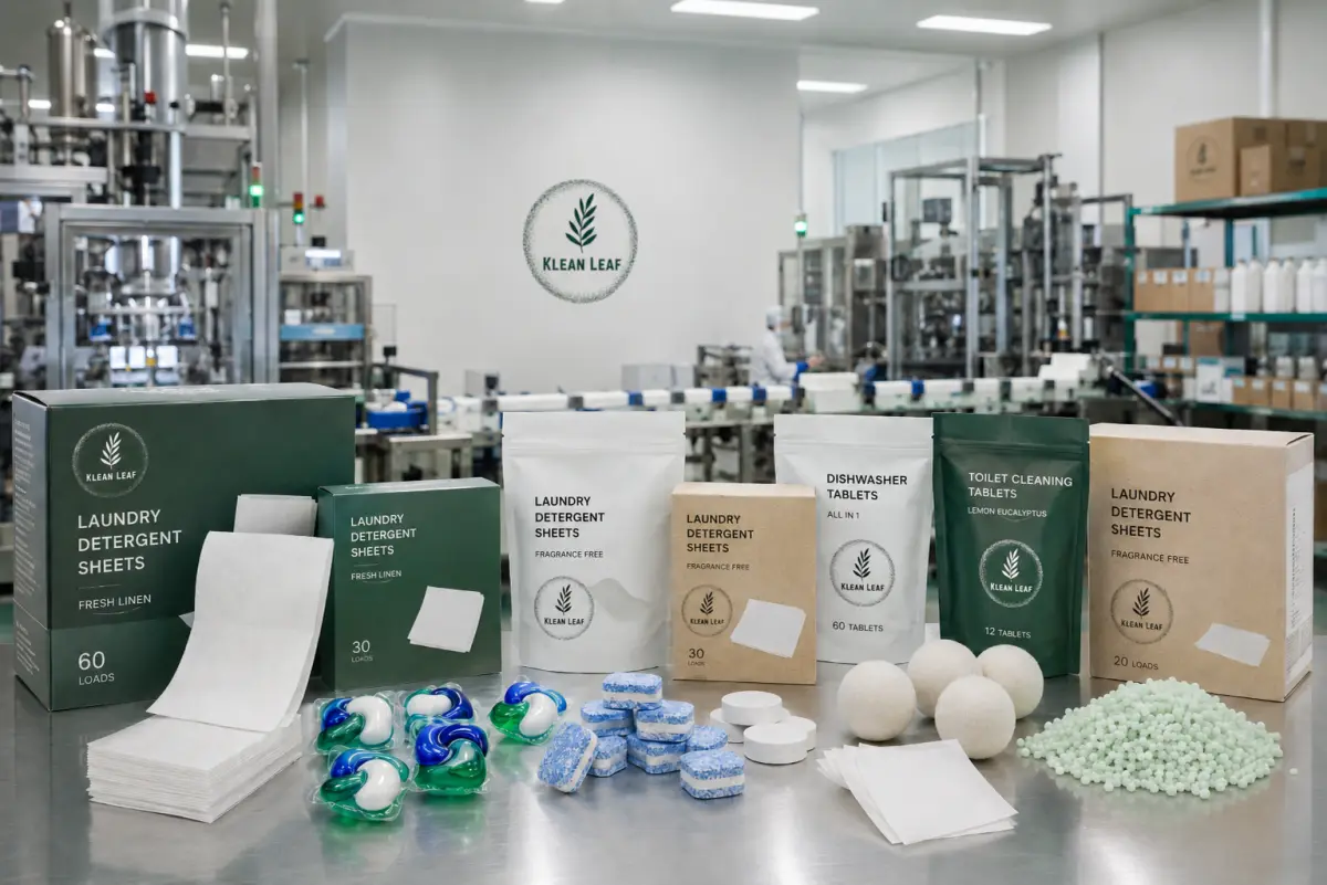 Beyond Laundry Detergent Sheets: What Else Does Klean Leaf Manufacture?