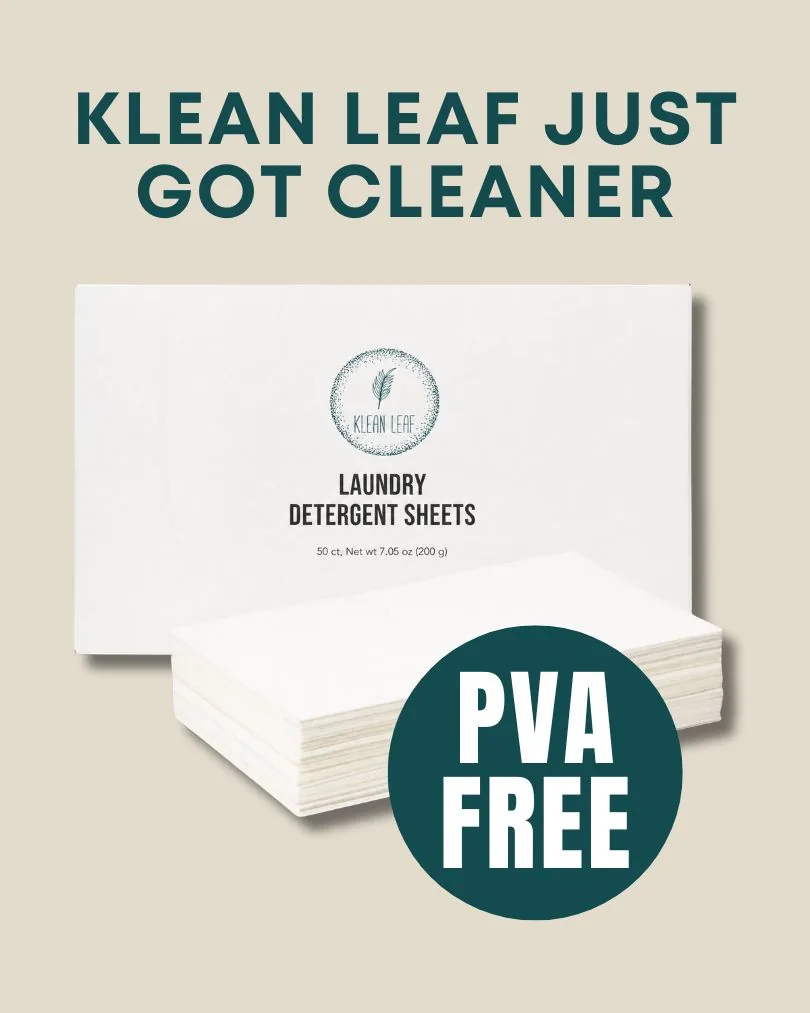 Klean Leaf PVA-Free Laundry Sheets Are Here