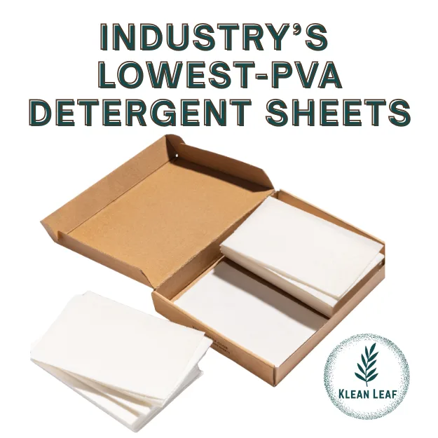 PVA in Laundry Sheets: Why Low-PVA Formulations Matter for Eco-Friendly Cleaning