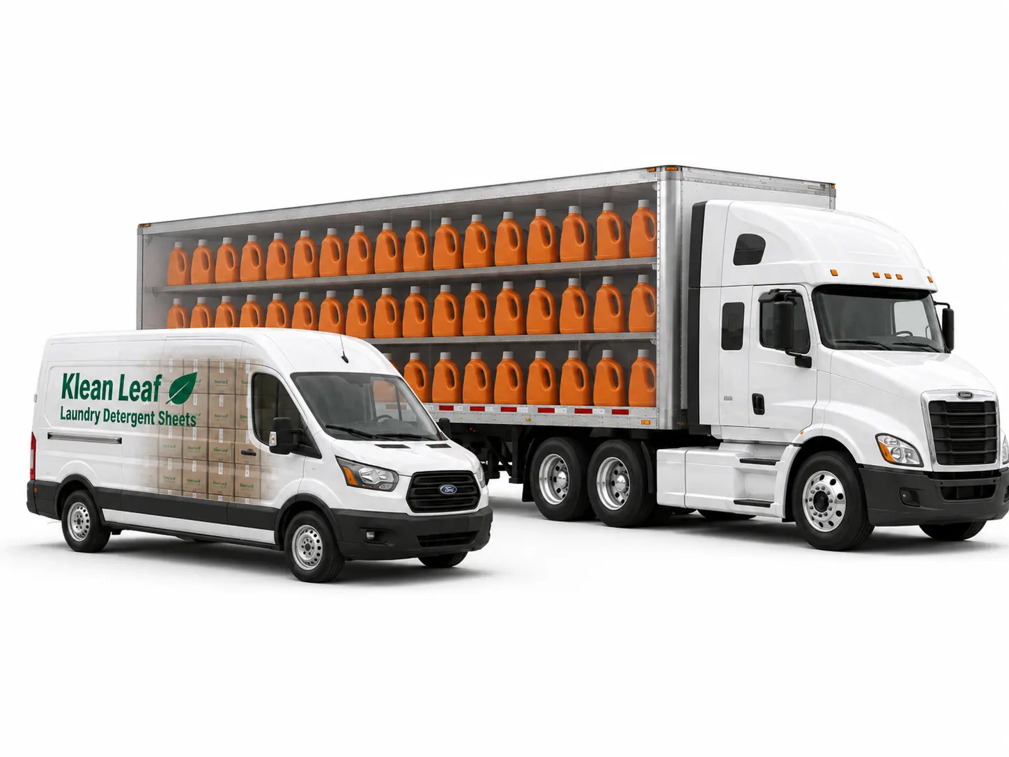 Compact laundry sheet cartons for efficient freight planning
